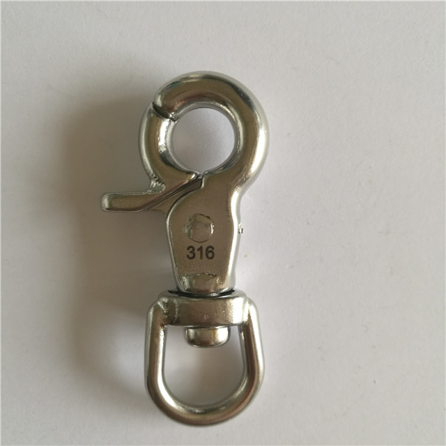 Stainless Steel Trigger Swivel Snap Hook Dog Leash Hook, stainless